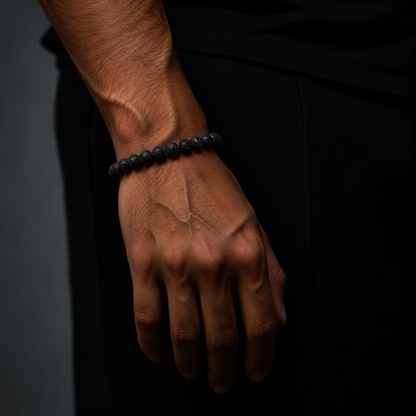 Larger lava stone bracelet